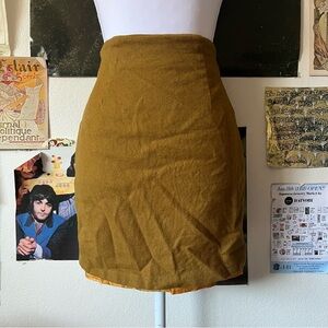 🌷Vintage Mustard Wool Skirt 🌷